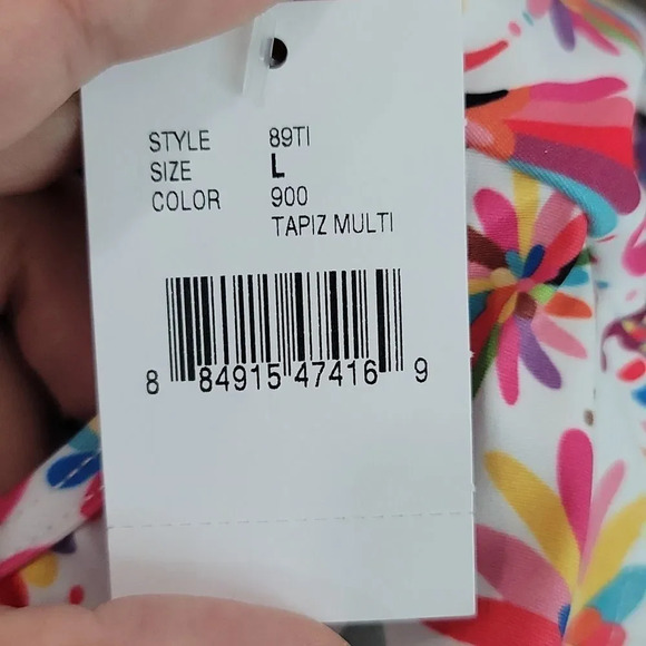 VERDELIMONIZAMAL WOMENS PRINTED WRAP BIKINI SWIM TOP - Picture 5 of 6